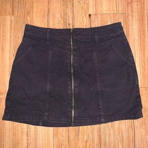 Black Jean Skirt
